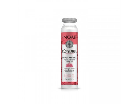 Inoar Resistance Flor de Lotus Ampola Ampulė pažeistiems plaukams 45ml